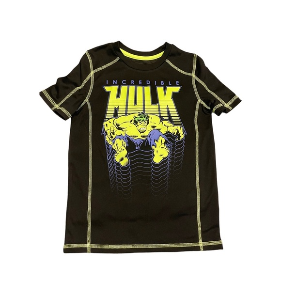 JUMPING BEANS MARVEL Boy's Swim Shirt Rashguard- Black Size 8. - Picture 2 of 4